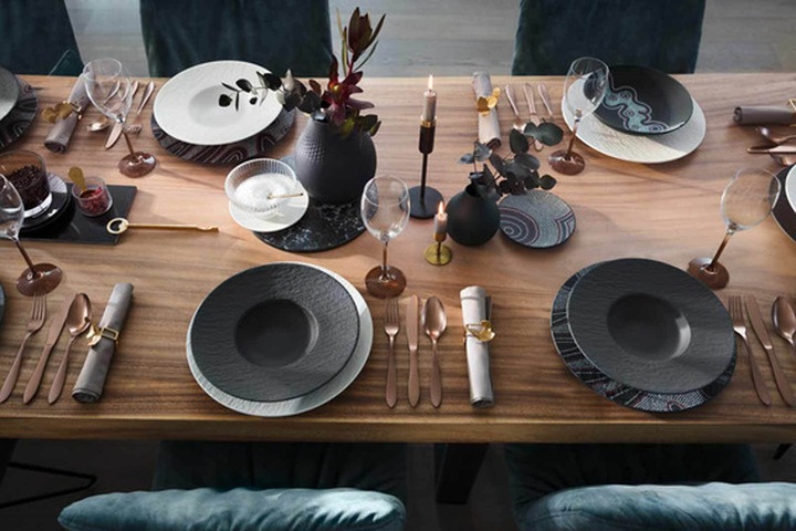 Actual product image Villeroy & Boch Pastaset 12tlg. EC Manufacture Rock (4 Piece)
