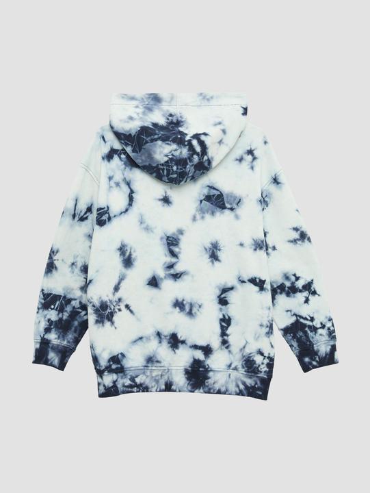 Produktbild s.Oliver Sweatshirt Oversized-Sweatshirt mit Kapuze in Batik-Optik (170, 176)