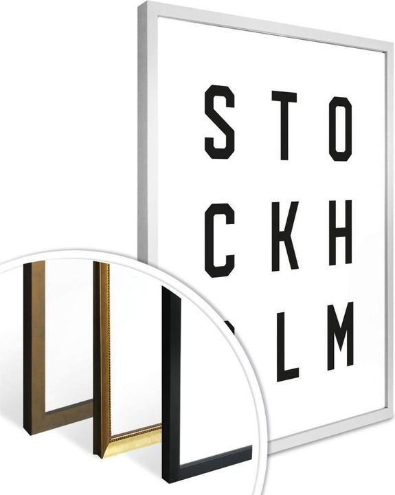Image du produit Trenddeko Typographie Stockholm (24 x 30 cm)