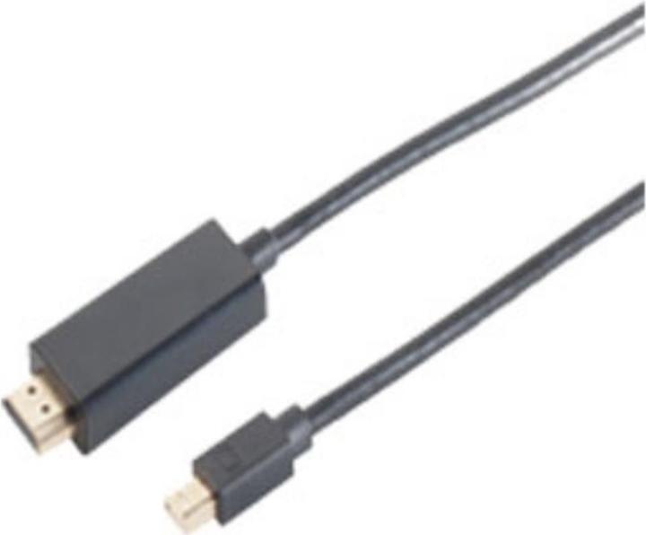 Produktbild Shiverpeaks BS10-53035 DisplayPort-Kabel 2 m Mini DisplayPort HDMI Schwarz (2 m, DisplayPort, 1.2)