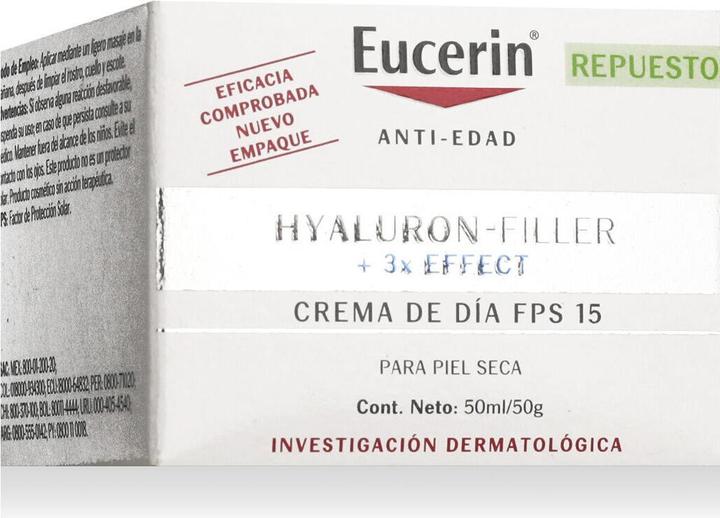 Actual product image Eucerin Hyaluron-Filler + 3x Effect Refill Creme (50 ml, Day cream, SPF 15)