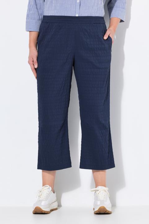 Image du produit Ulla Popken Pantalon 7/8 Ruby, genou formé, jambe droite, taille élastique (62)
