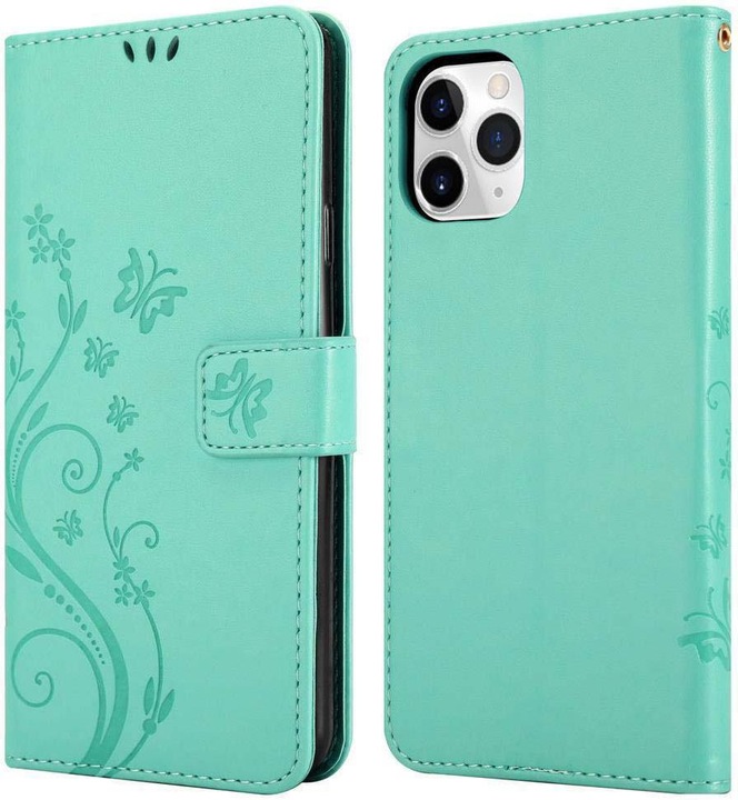 Produktbild Cadorabo Flower Book Cover (Apple iPhone 11 Pro Max)