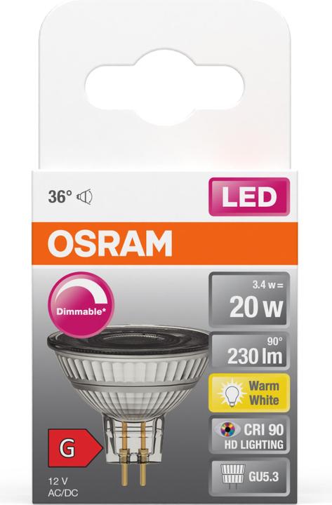 Produktbild Osram Led Superstar Mr16 (GU5.3, 3.40 W, 230 lm, 1 x, G)