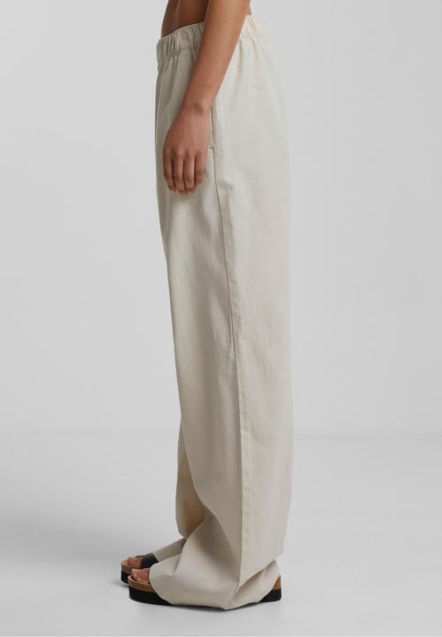 Actual product image Urban Classics Ladies Linen Mixed Wide Pants - 161183 (XS)