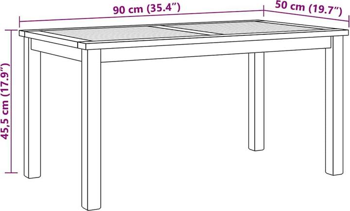 Actual product image vidaXL Coffee table