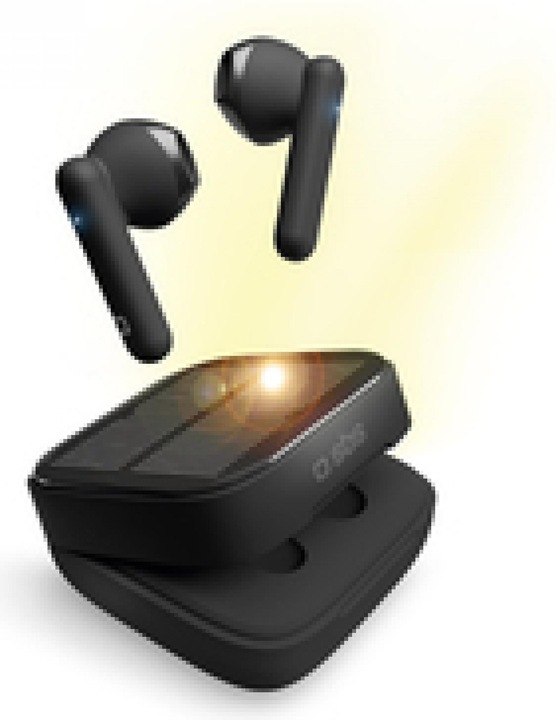 Immagine prodotto SBS TWS Twin KOBO con pannello solare 300mAh e stazione di ricarica nera (80 h, Senza fili)
