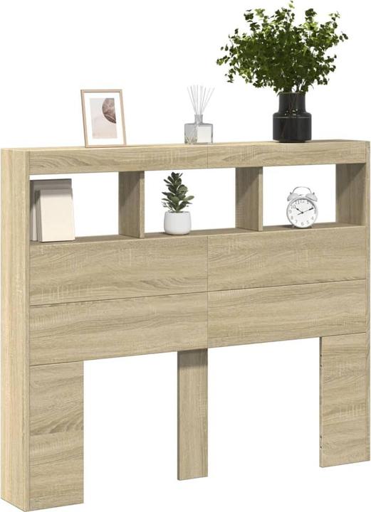 Image du produit vidaXL Kopfteil mit Ablagen (120 x 17 x 102 cm)