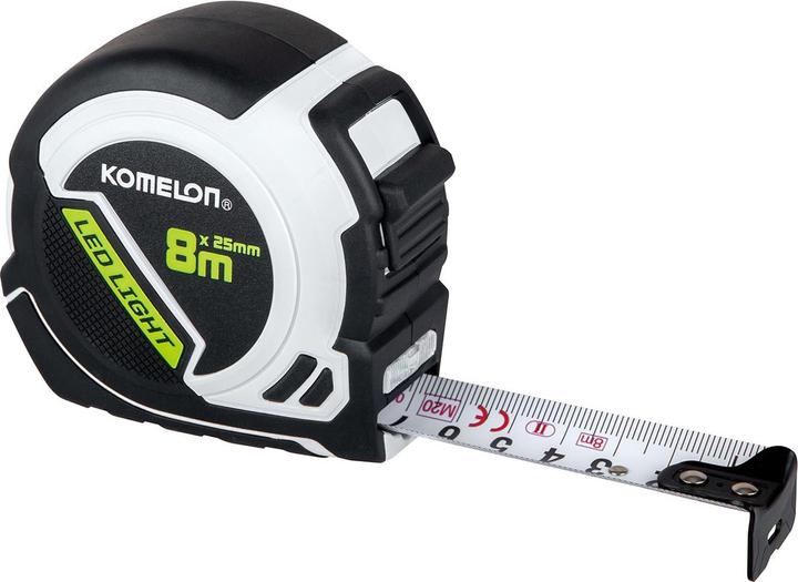 Produktbild Komelon Massband 8 m (PLD85), LED-Licht, USB-Kabel (8 m)