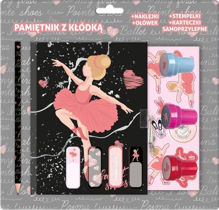 Derform Tagebuch mit Vorhängeschloss Ballerina 11