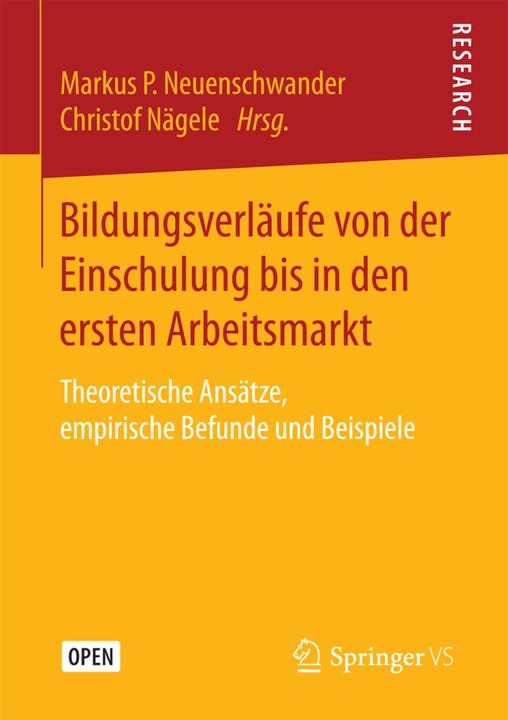 Produktbild Bildungsverläufe von der Einschulung bis in den ersten Arbeitsmarkt (Deutsch, 2017)