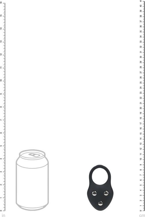 Produktbild Shots Silicone Training Cockring - L - Black (4.30 cm)