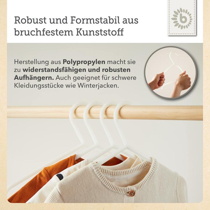 Productafbeelding Bieco Kleerhanger wit (8 x)