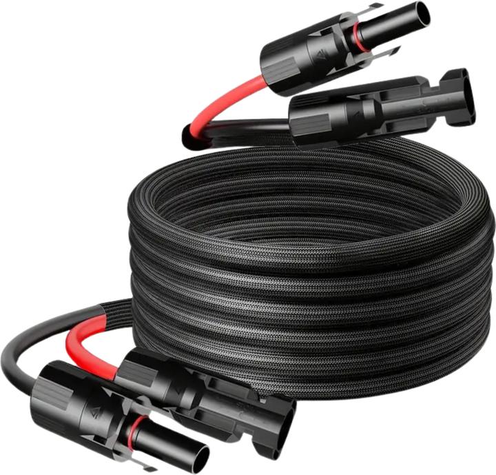 Produktbild Clelo 5m Solar Verlängerungskabel MC4 auf MC4 mit robustem Fiberglass-Mantel (Solarkabel)