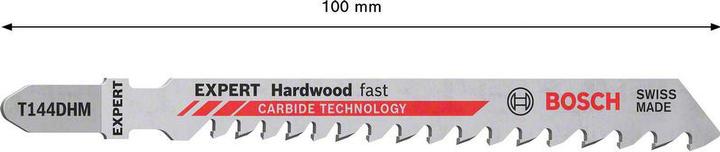 Actual product image Bosch Professional Zubehör Expert Hardwood Fast T144DHM jigsaw blade, 10 pieces