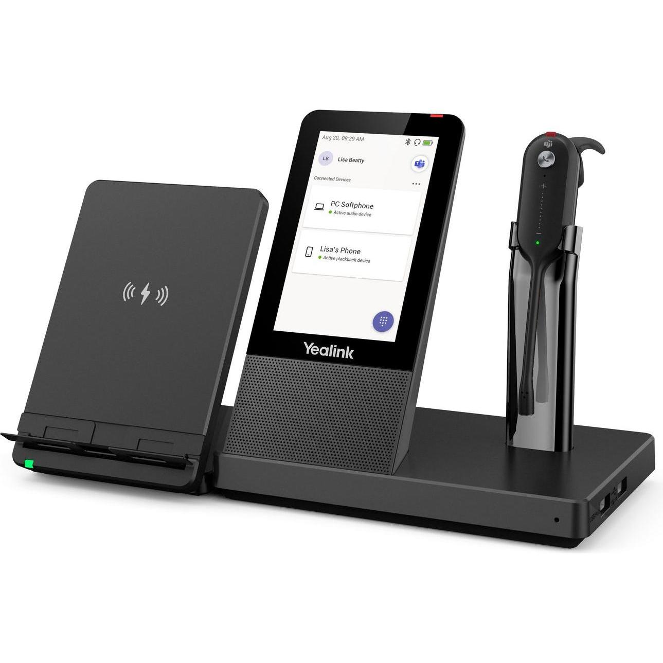 Yealink Teams Dect Headset WH67 Mono (Senza fili, Team Microsoft), Cuffie da ufficio