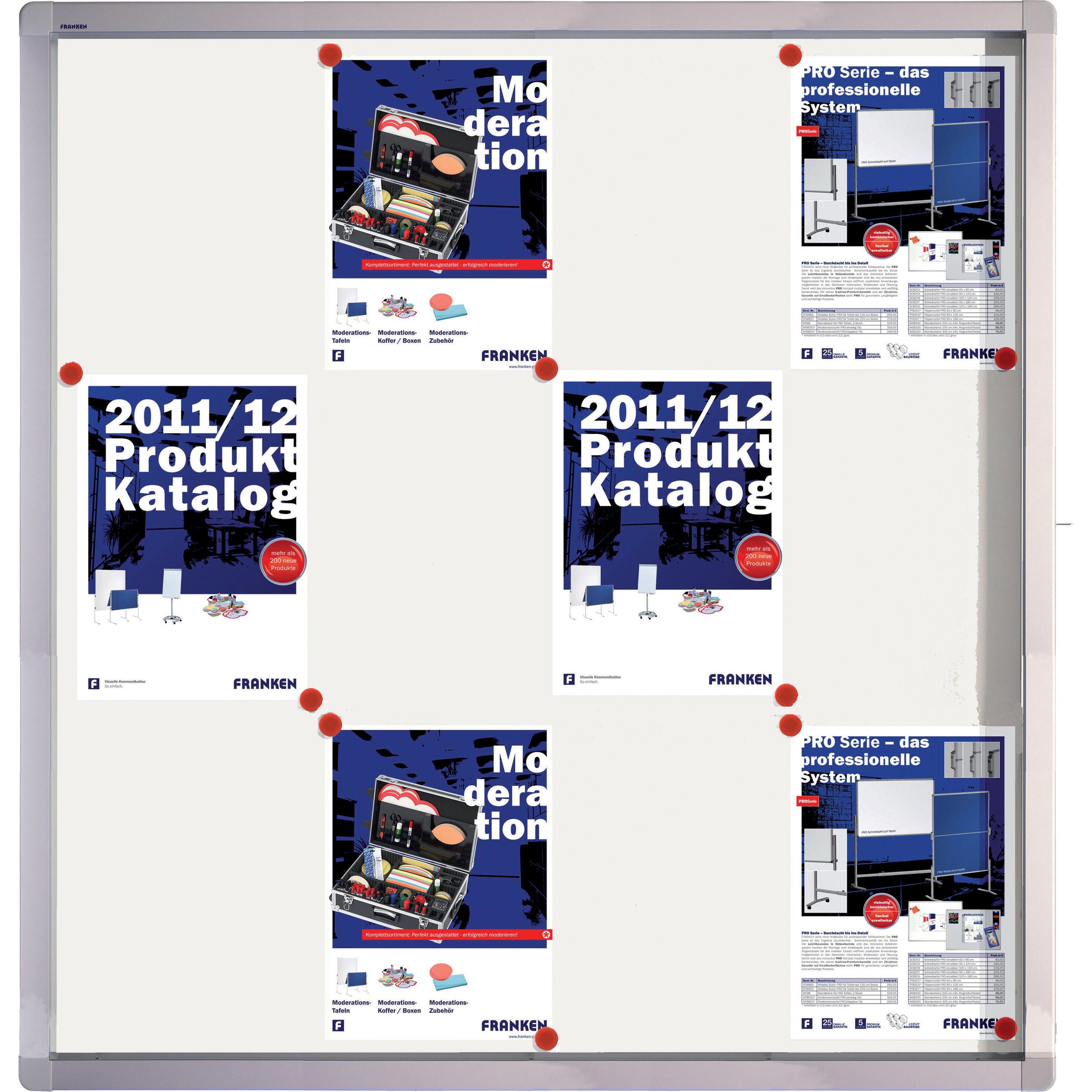 Thumbnail - Franken, Informationsschild, Schaukasten ECO SK12SE 12 x DIN A4 98x101.1x4.5cm weiss