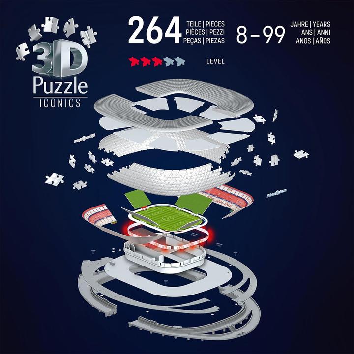 Immagine prodotto Ravensburger Iconics: Allianz Arena - mit Licht (216 pezzi)