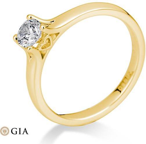 Actual product image Breuning 4 prong set from 0.40 ct. (52, 585/14 K Gold)
