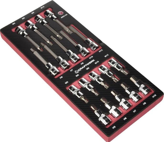 Actual product image Kraftwerk 19-p. 1/2" EVA3 bit-socket set