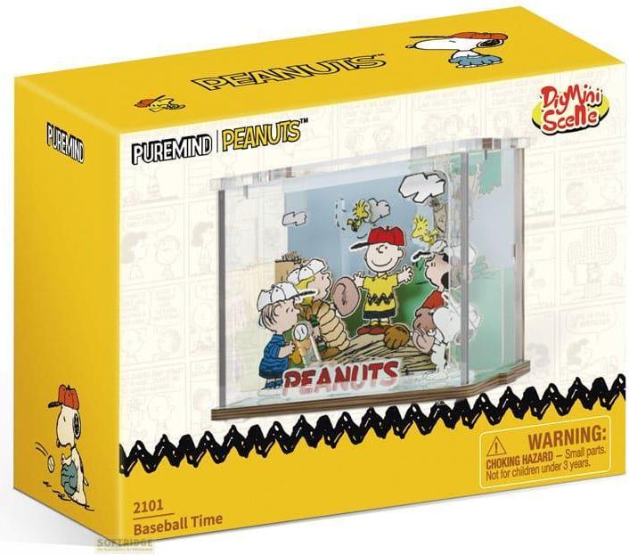 Actual product image Pantasy Die Peanuts Puremind DIY Bauset Mini Scene Baseball Time