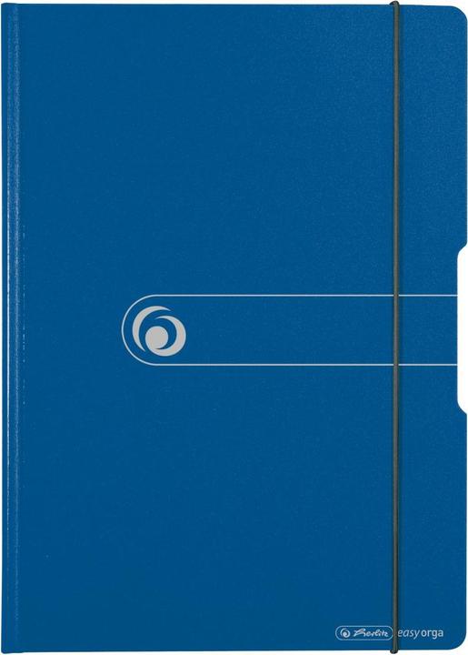 Herlitz Klemmbrett-Mappe easy orga to go, blau DIN A4, aus Polyfoam-Kunststoff, vernickelte Klemmmechanik (24 x 33 cm)