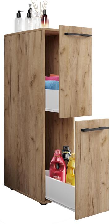 Actual product image VCM Bathroom Furniture Niche Cabinet Room Divider Bathroom Cabinet Midi Cabinet Drawer Sadilo L (25 x 50 cm)