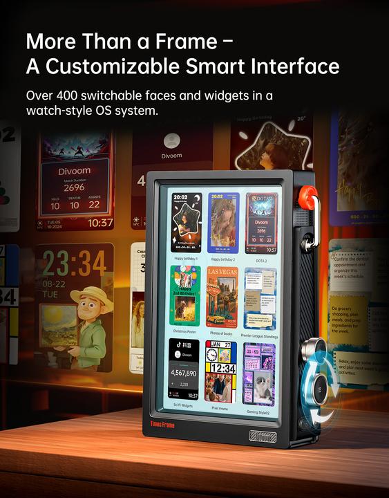 Image du produit Divoom Times Frame black (10.10", 1280 x 800 pixels)