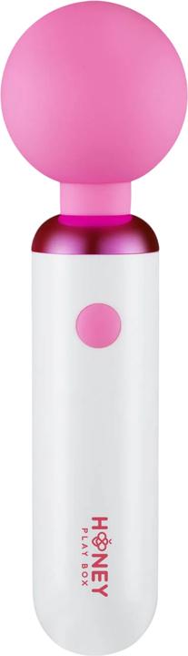 Honey Play Box Pomi Wand – Klitoraler Stabvibrator mit 10 Vibrationsmodi, Weiss