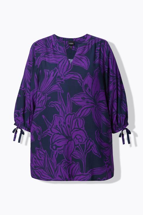 Actual product image Ulla Popken Lily Print Viscose Blouse (60)