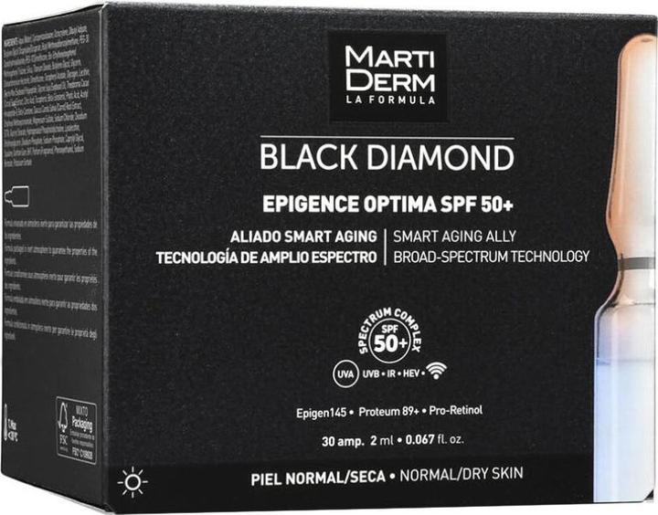 Actual product image Martiderm EPIGENCE OPTIMA SPF 50 30 amp x 2ml (each) (Suntan cream, SPF 50, 2 ml)