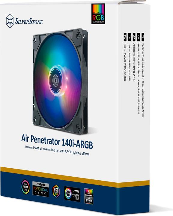Actual product image Silverstone Technology SST-AP140I-ARGB (140 mm, 1x)