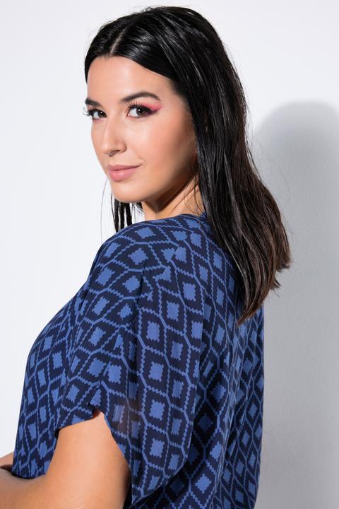 Actual product image Studio Untold Oversized diamond pattern blouse shirt (46, 48)