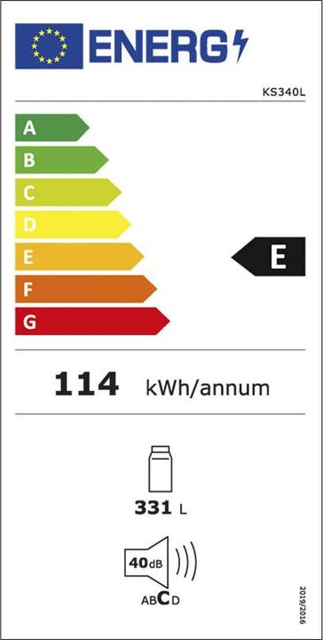 Label énergétique Kibernetik Réfrigérateur FSP (335 l)