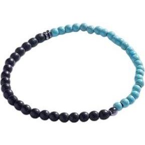Marc, Bracciale, Malone - MenÂ's beaded bracelet with turquoise MCGB5108