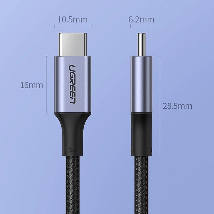 Actual product image Ugreen USB C – USB C (1.50 m, USB 2.0)