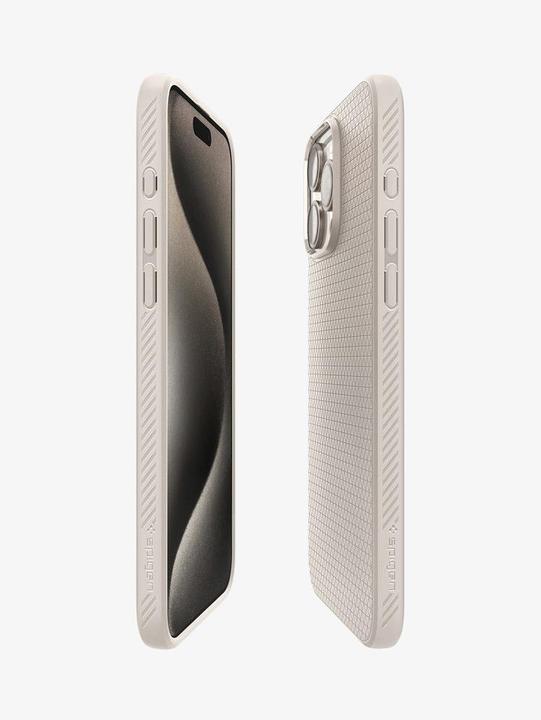 Produktbild Spigen Liquid Air Hülle für iPhone 15 Pro – natürliches Titan (Apple iPhone 15 Pro)
