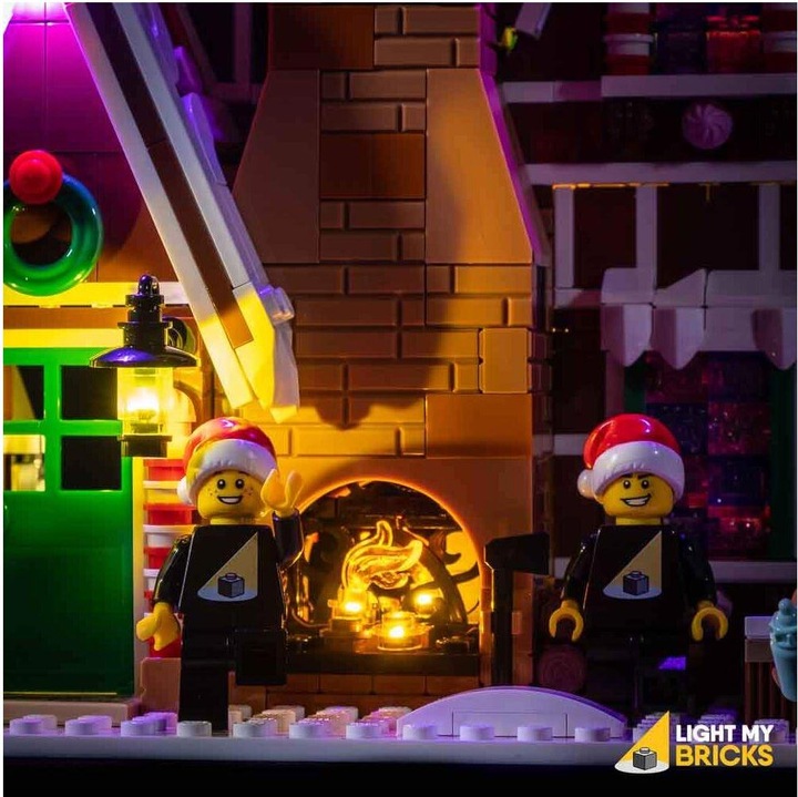 Image du produit Light my bricks Set de lumière LED pour maison en pain d'épices LEGO