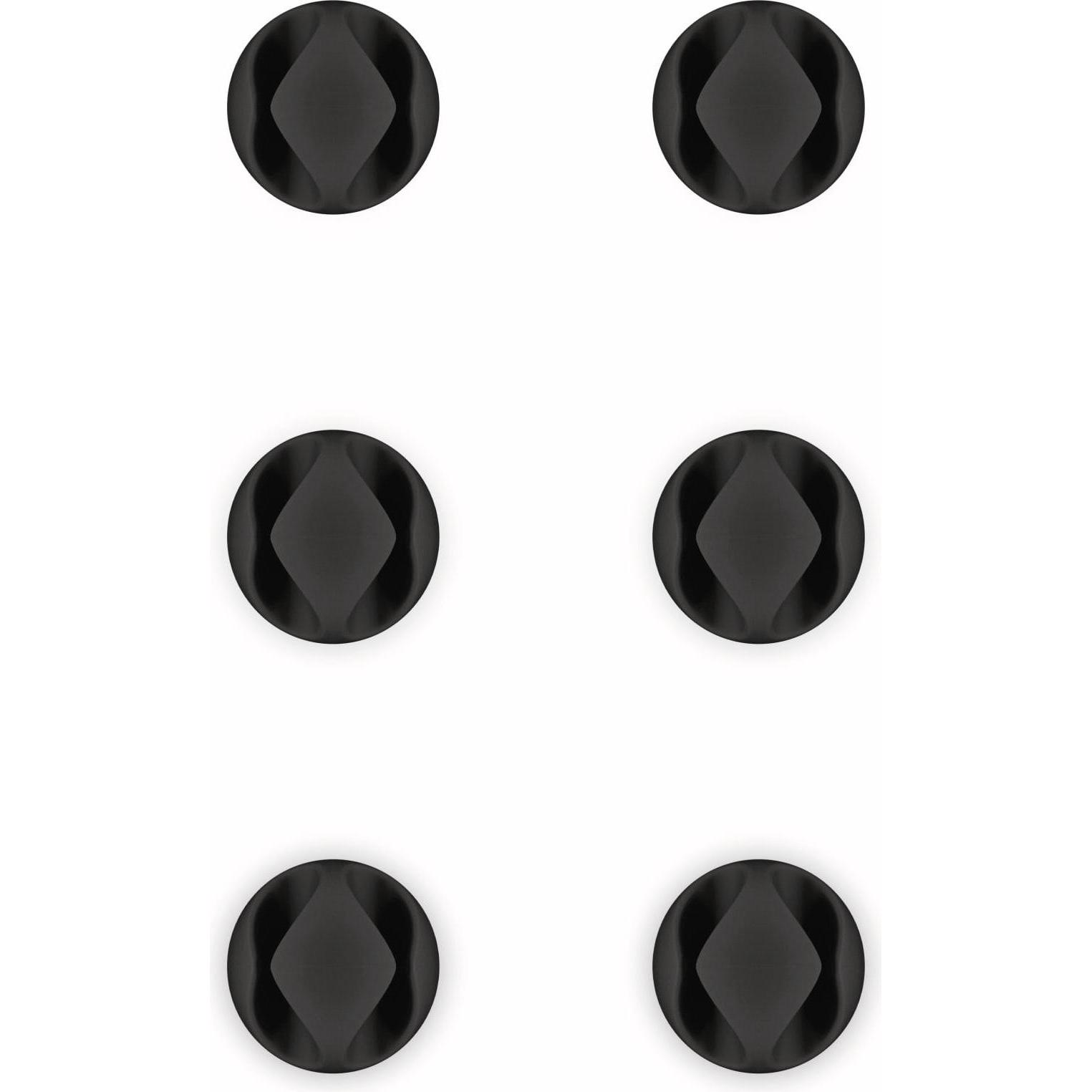 Goobay, Kabelhalter, 6er Set Kabel Management 2-Slots