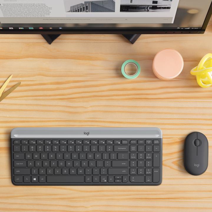 Actual product image Logitech MK470 Slim (NL, Wireless)
