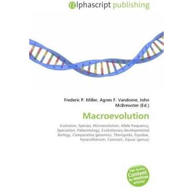 Macroevolution, Fachbücher von Agnes F. Vandome, Frederic P. Miller, John McBrewster