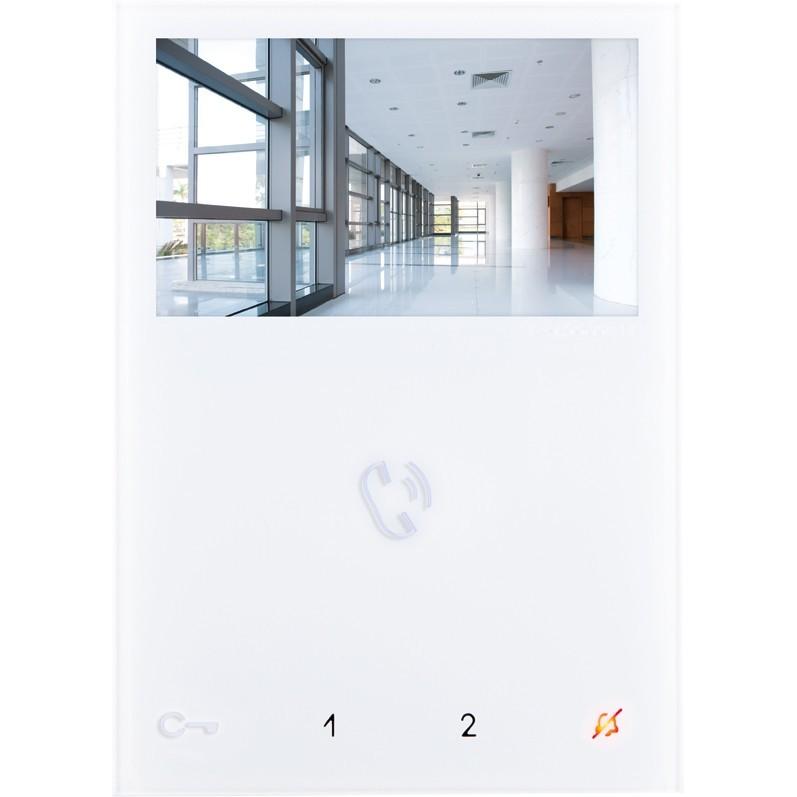 Comelit, Klingel + Türsprechanlage, 6721W Freisprech-Farbmonitor Mini weiss System Sbtop