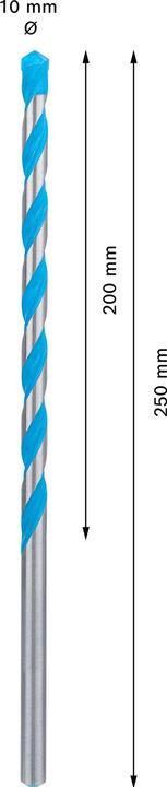 Produktbild Bosch Professional Zubehör EXPERT CYL-9 MultiConstruction Bohrer, 10 x 200 x 250 mm (10 Millimeter)