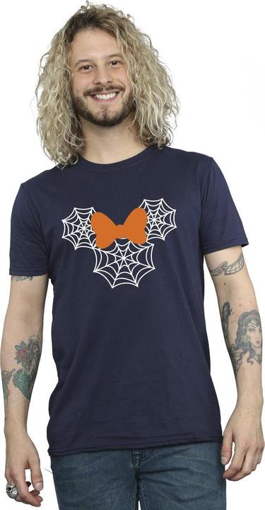 Actual product image Disney Mens Minnie Mouse Spider Web Head T-Shirt (4XL)