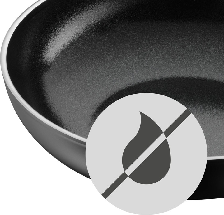 Produktbild WMF Wokpfanne CeraDur PLUS Schwarz (28 cm, Wok Pfanne, Aluminiumguss)