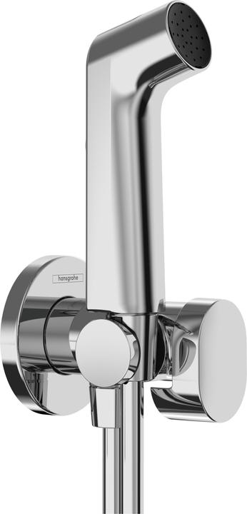 Produktbild hansgrohe Bidette S Handbrause, 1jet, für Kaltwasser, mit Brausehalterung, rundes Design, EcoSmart+ (1 Strahlarten, 6.20 l/min)