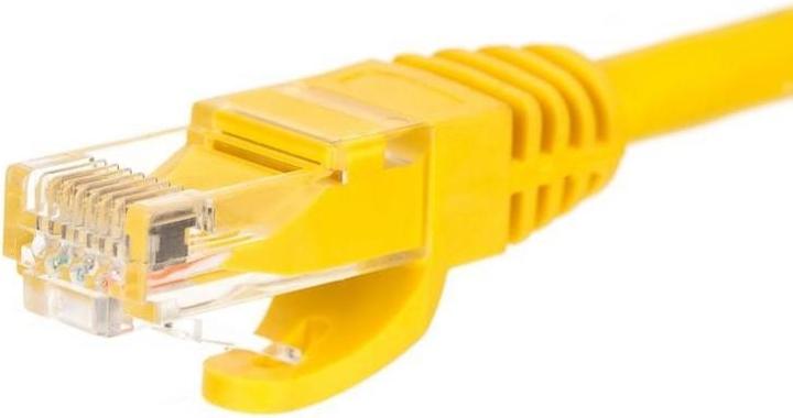 Produktbild Netrack BZPAT15UY patch cable RJ45, snagless boot, Cat 5e UTP, 15m yelow (U/UTP, CAT5e, 15 m)