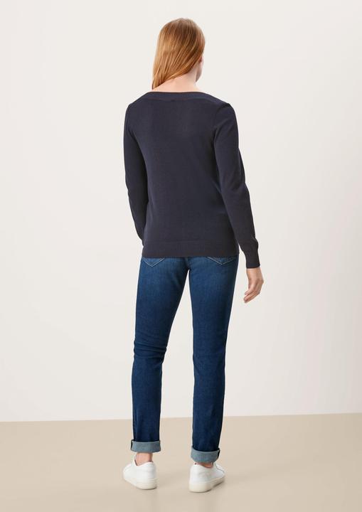 Produktbild S.Oliver Strickpullover Pullover mit U-Boot-Ausschnitt (48)