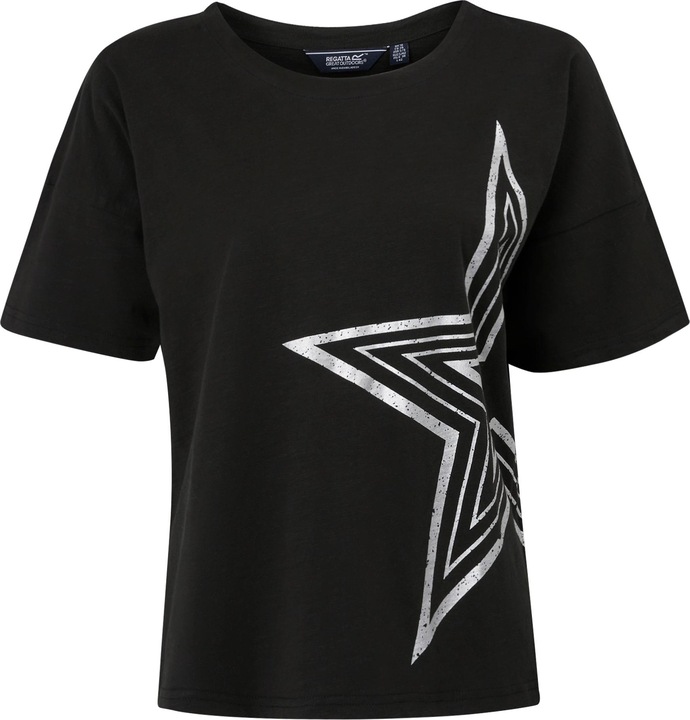 Actual product image Regatta Womens/Ladies Abaya Star Foil Print T-Shirt (46 D)
