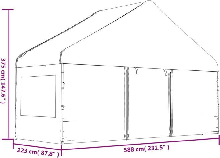 Actual product image vidaXL Madeleine (588 cm)